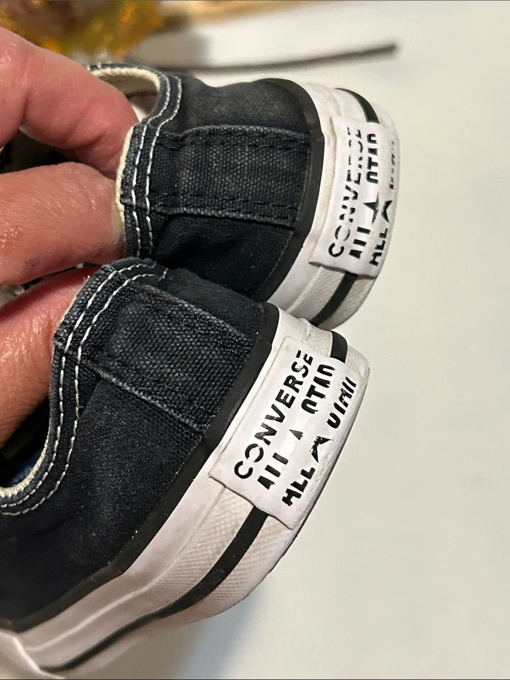 Converse Kids Black and White Low Top Sneakers